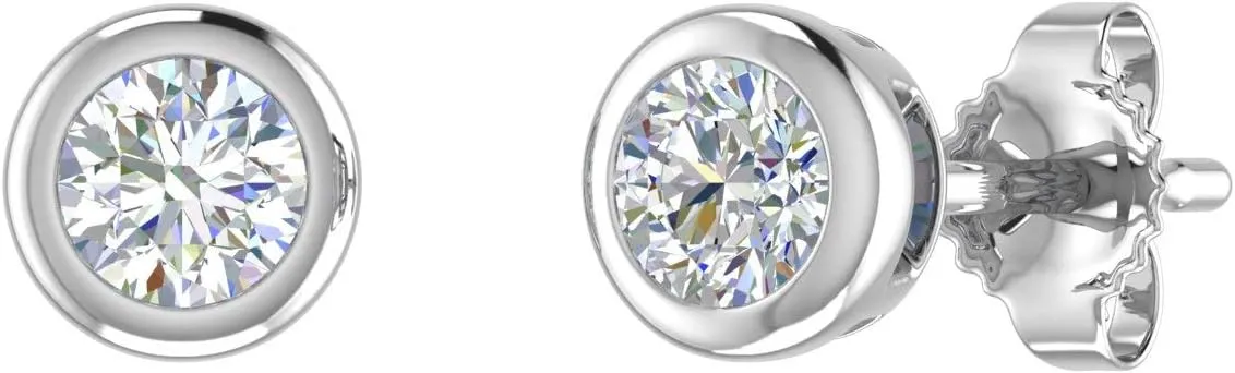0.40 Carat Diamond Stud Earrings in 14K Gold