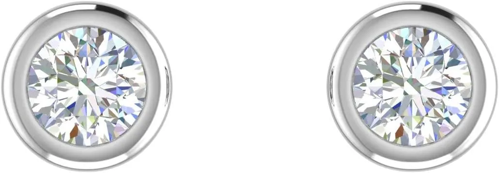0.40 Carat Diamond Stud Earrings in 14K Gold
