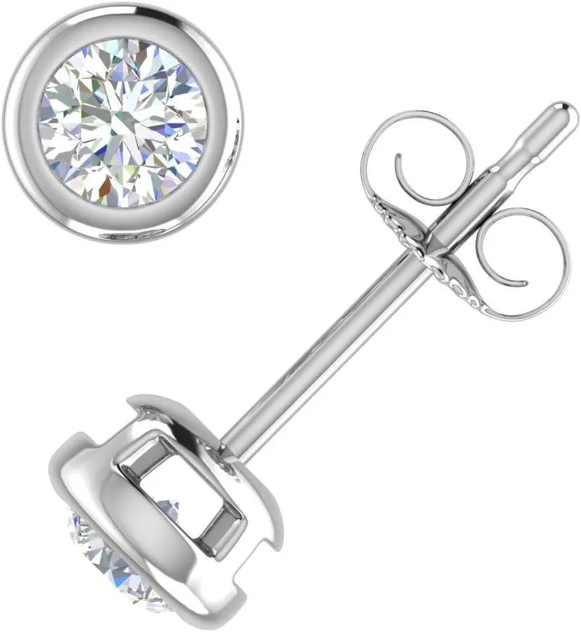 0.40 Carat Diamond Stud Earrings in 14K Gold