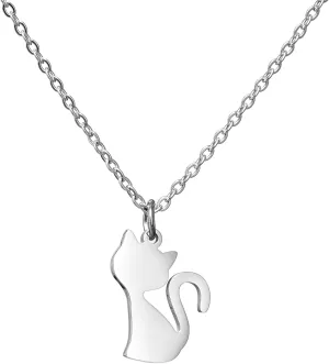 18 2 Inch Stainless Steel Spirit Animals Chain Necklace Jewelry Gifts for Women Teens, Pet Loss Gift Animal Pet Lovers Necklace.