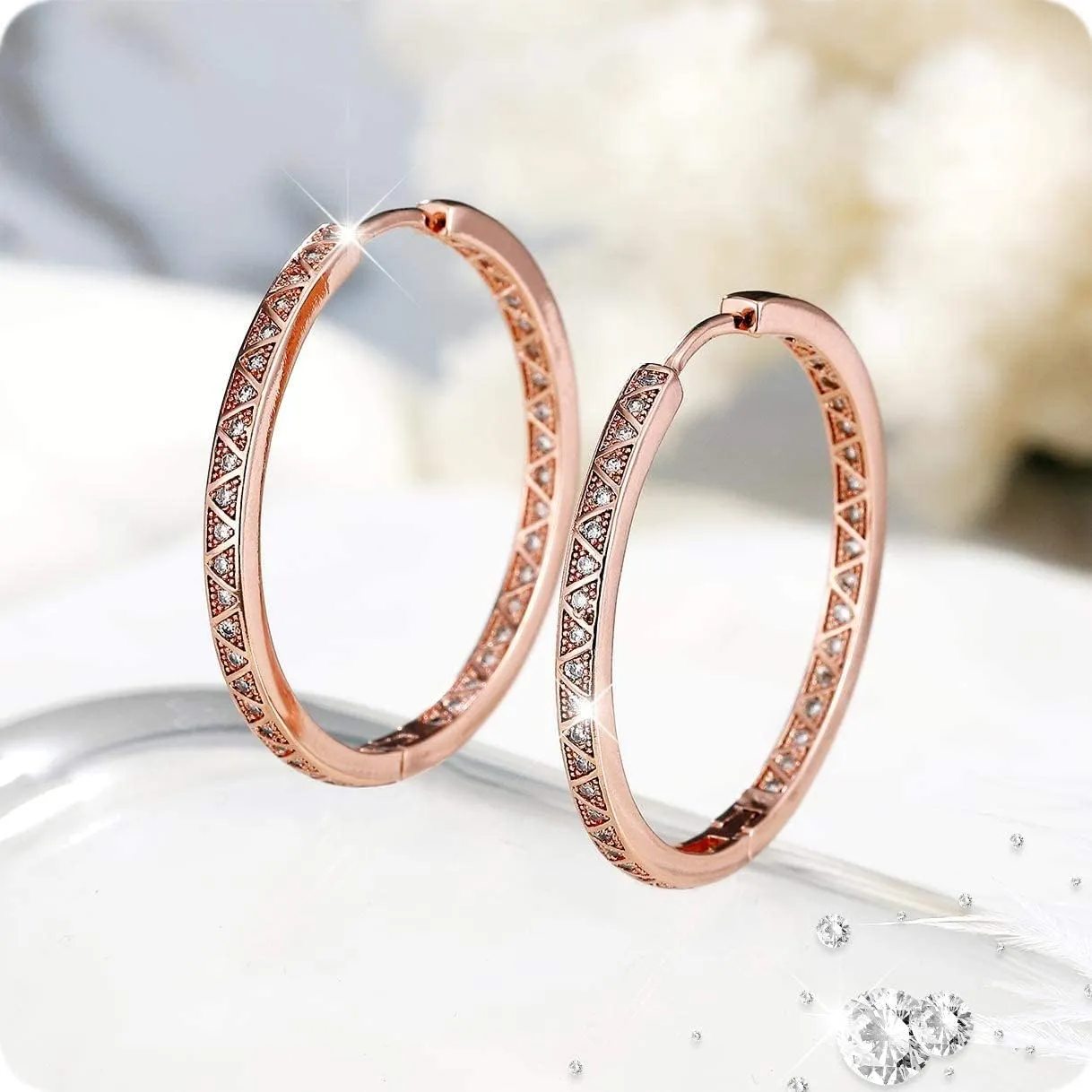 18K Gold Plated Dainty U Shape Huggie Earring for Women, Cubic Zirconia O Huggie Hoop Earrings, Hypoallergenic, Gifting, Everyday Wear