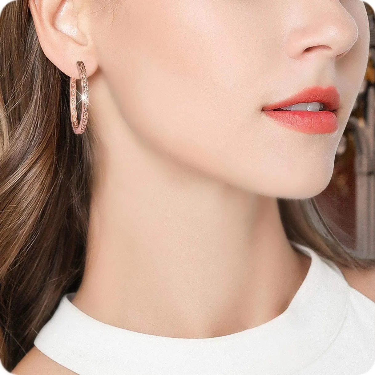 18K Gold Plated Dainty U Shape Huggie Earring for Women, Cubic Zirconia O Huggie Hoop Earrings, Hypoallergenic, Gifting, Everyday Wear