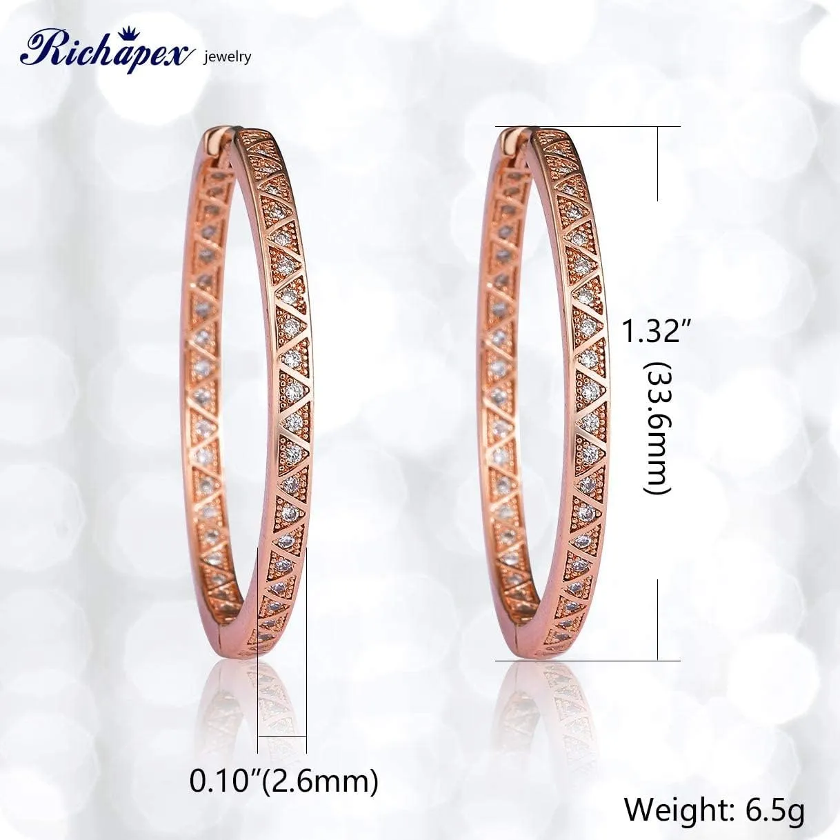 18K Gold Plated Dainty U Shape Huggie Earring for Women, Cubic Zirconia O Huggie Hoop Earrings, Hypoallergenic, Gifting, Everyday Wear