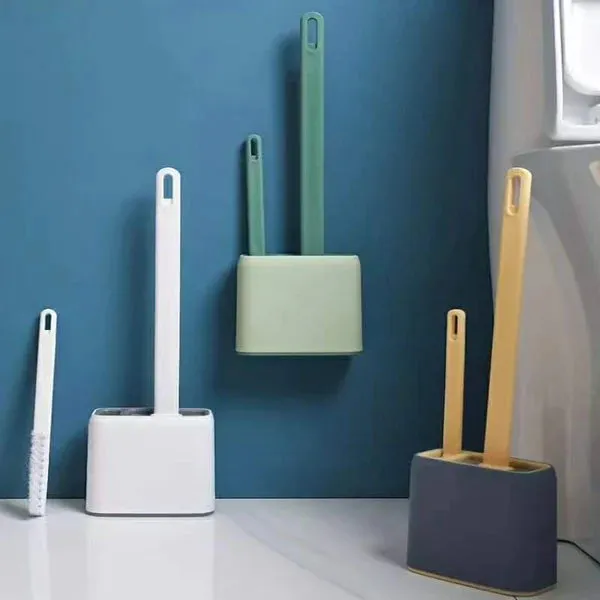 2 in 1 toilet/bathroom area cleaning brush