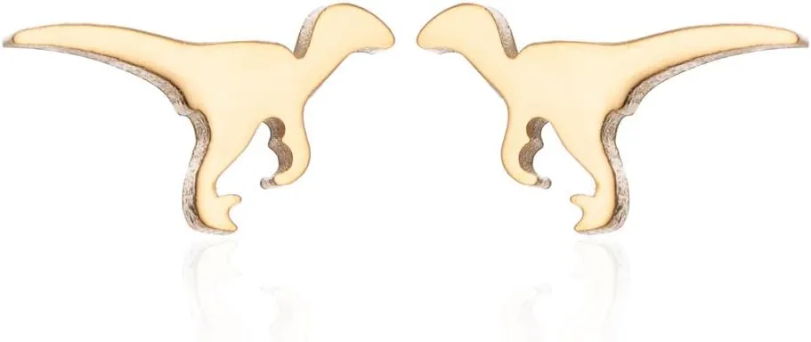 3 Pairs Tiny Dinosaur Stud Earrings for Women Minimalist Animal Cute Dragon Statement Earring Funny Cartilage Tragus Piercing Jewelry