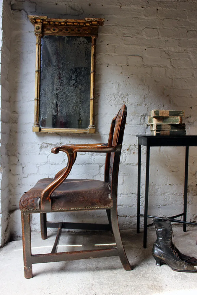 A Charming George III Carved Mahogany Elbow Chair c.1770