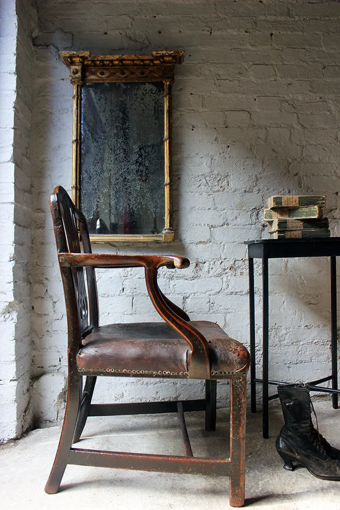A Charming George III Carved Mahogany Elbow Chair c.1770