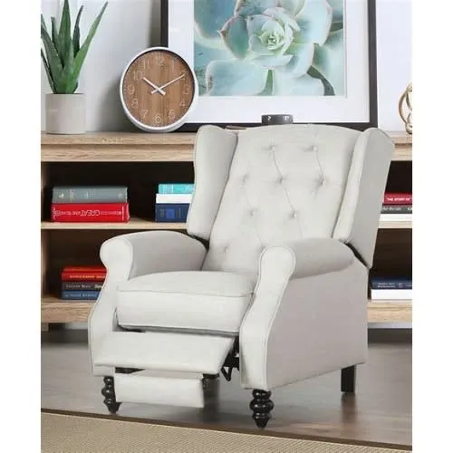 Abbyson Living Sherry Fabric Pushback Recliner Chair
