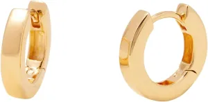 Abigale Gold Vermeil Huggie Hoops - Hypoallergenic 14K Gold Vermeil Plated - Gold Hoop Earrings - Women's Earrings - Everyday Luxury Jewelry - Gifts for Mom