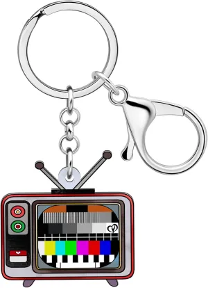 Acrylic Vintage Cassette Tape Keychain Retro 90s 80s Accessories for Women Girls Backpack Purse Charms