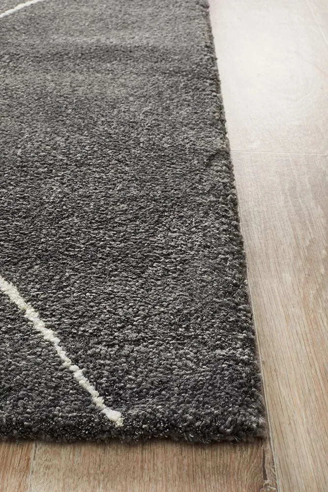 Adina Haleh Diamond Charcoal Rug
