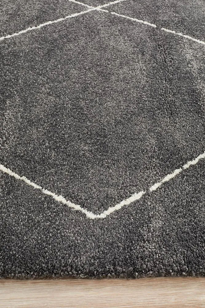 Adina Haleh Diamond Charcoal Rug