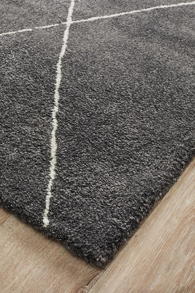Adina Haleh Diamond Charcoal Rug