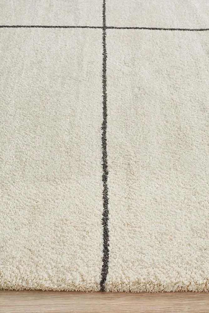Adina Ivy Modern Ivory Rug