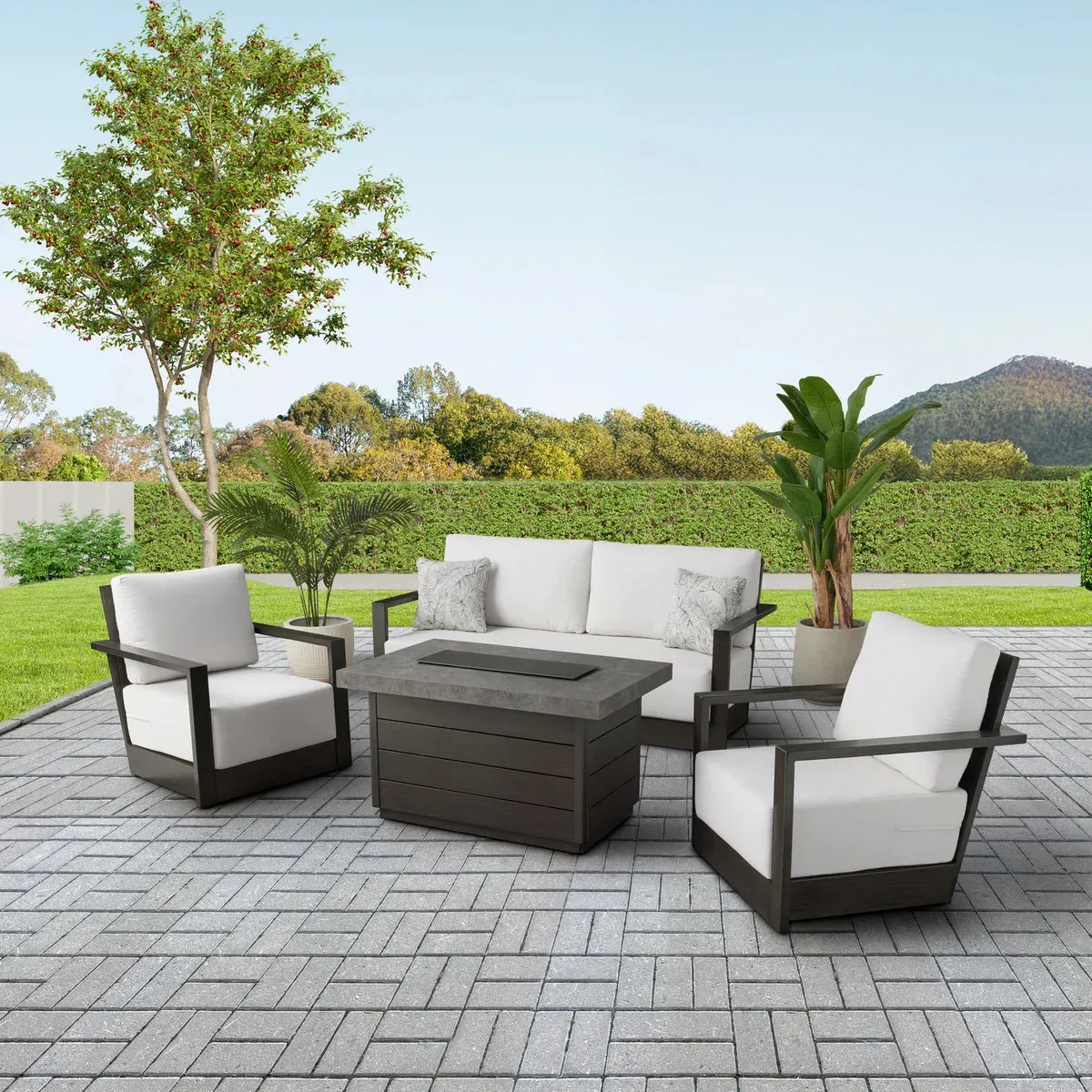Agio Bentley 4-piece Fire Seating Set