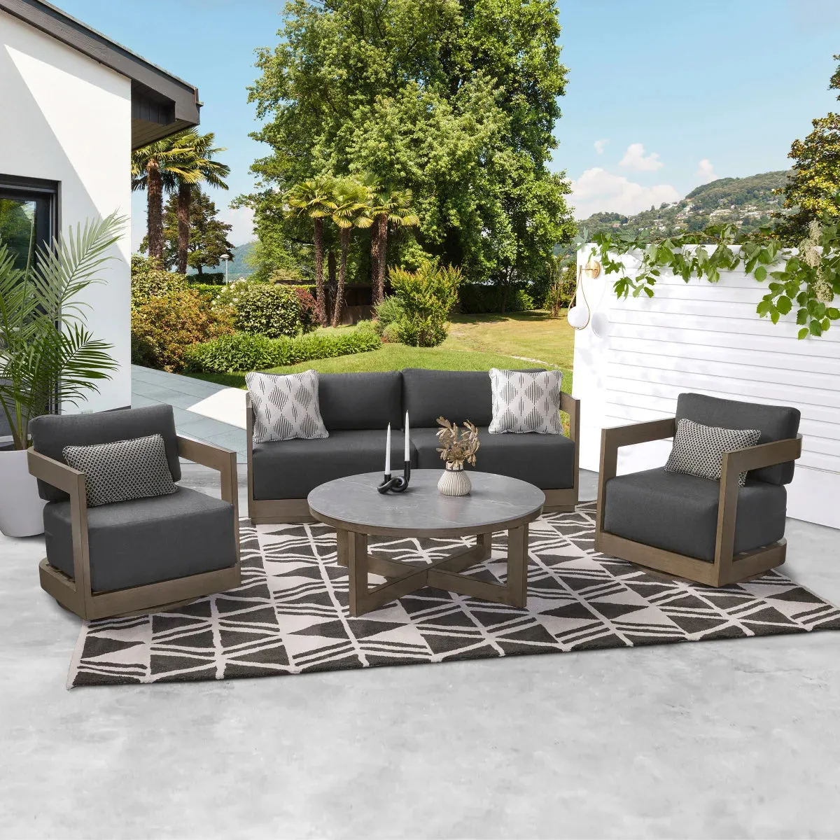Agio Menorca 4-piece Outdoor Deep Seating Set