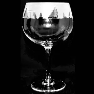All At Sea Sailing Design Balloon Gin Glass