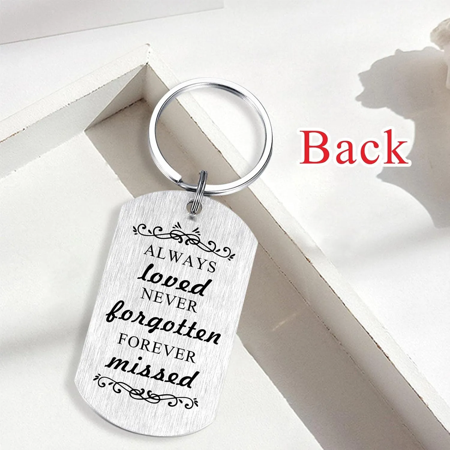 Alotozo Memorial Gifts - Sympathy Gift Keychain for Women Men Kids - God Has You in His Arms I Have You in My Heart
