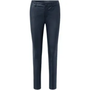 Amelia RW stretch chino leather pant 7/8 length / 14254 - Navy