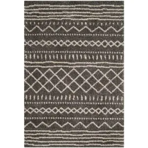 Arizona Shag Tribal Brown/Ivory Area Rug