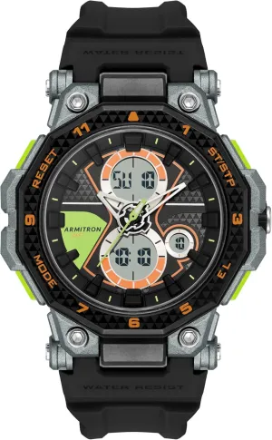 Armitron Men's Analog-Digital Chronograph Resin Strap Watch