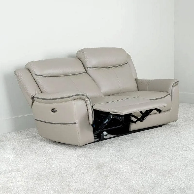 Ascari 3 Seat Power Reclining Sofa - Taupe