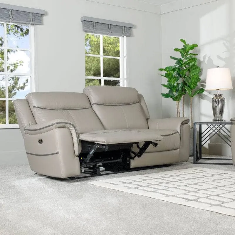 Ascari 3 Seat Power Reclining Sofa - Taupe