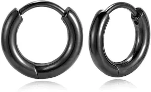 BLISI G23 Titanium Hoop Earrings, Hinged Huggie Hoop Earrings for Lobe Cartilage 8mm/10mm/12mm Hypoallergenic Lightweight Huggie Hoops Earring with 14K Gold Plated Earrings for Women Men Girls