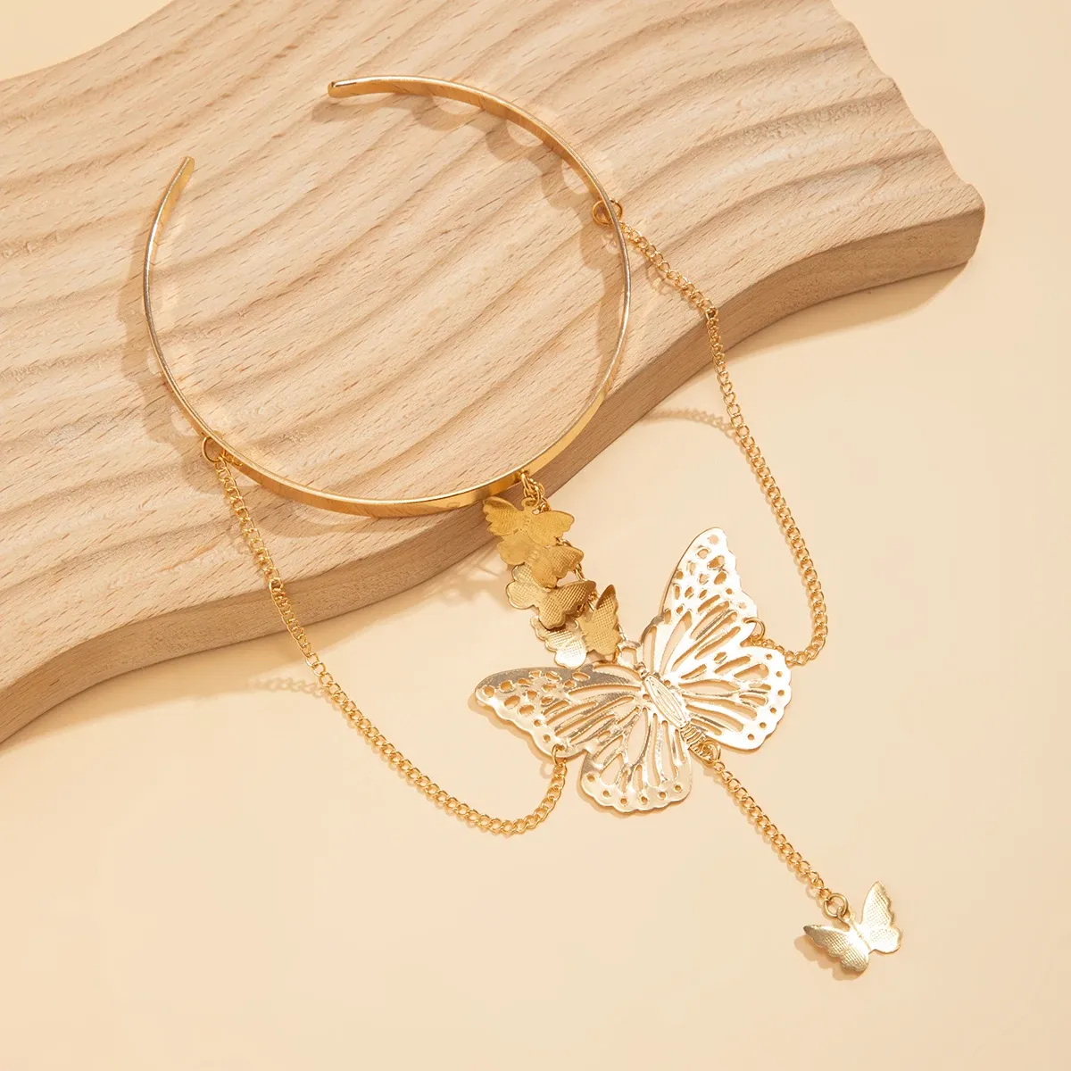 Butterfly Tassel Chain Bangles
