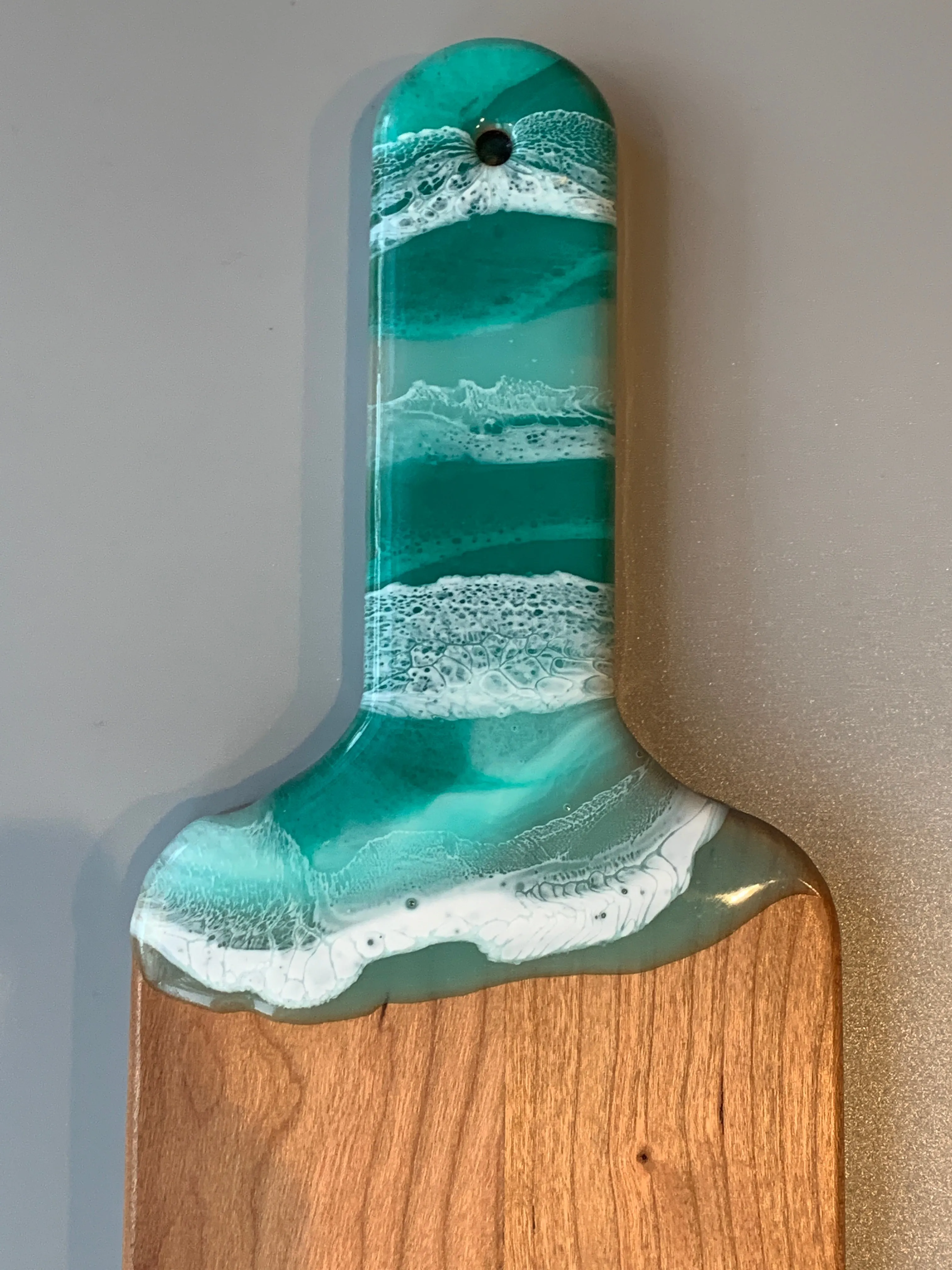 Cherry Wood Serving Board - Seascape