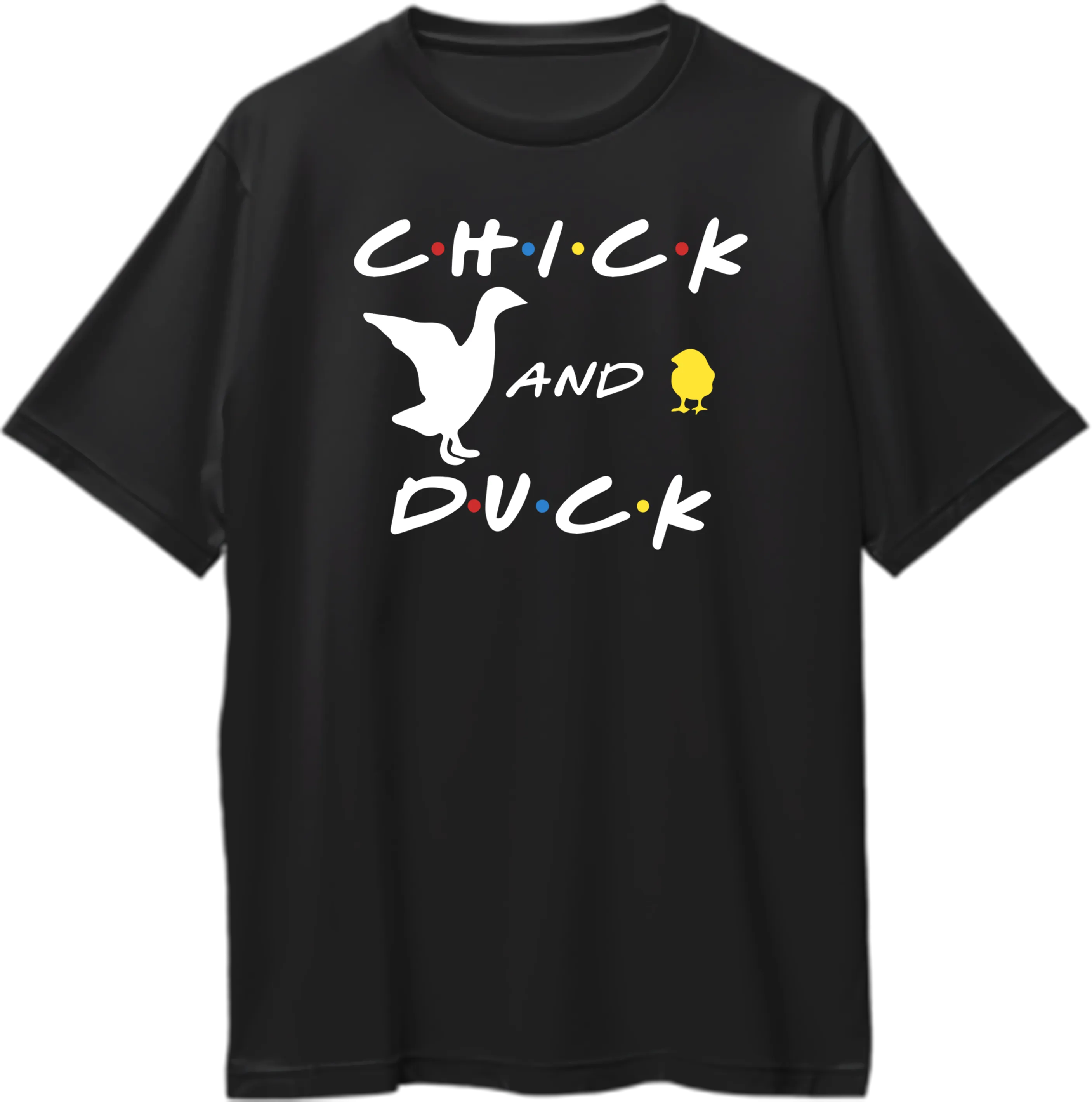 Chick And Duck Friends Oversized Unisex T-Shirts