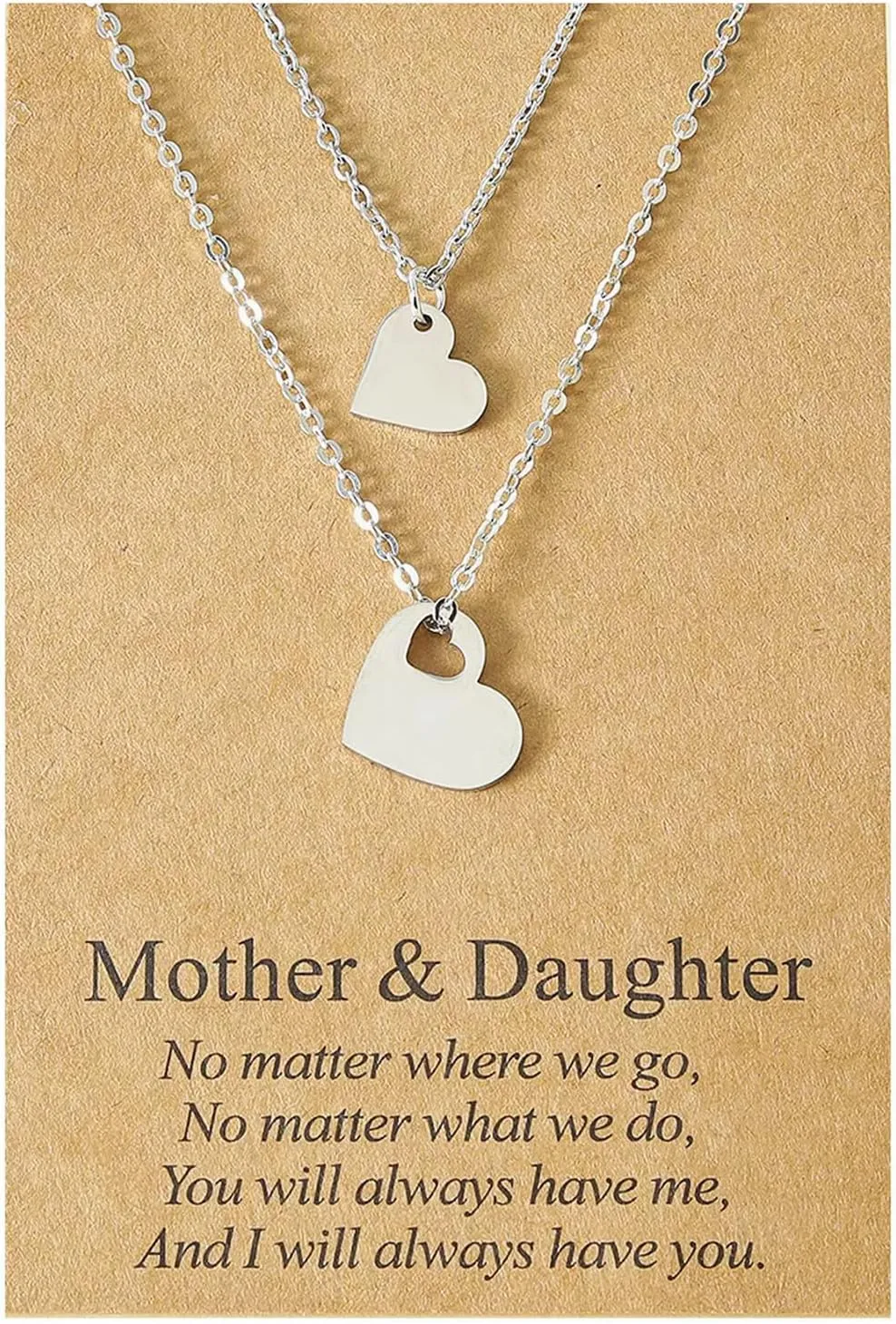 choice of all Mother Daughter Necklace Set for 2/3 Matching Heart Mom and Me Necklace Mother'S Day Birthday Christmas Gifts for Women