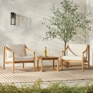 Cologne Modern 3-Piece Patio Chat Set