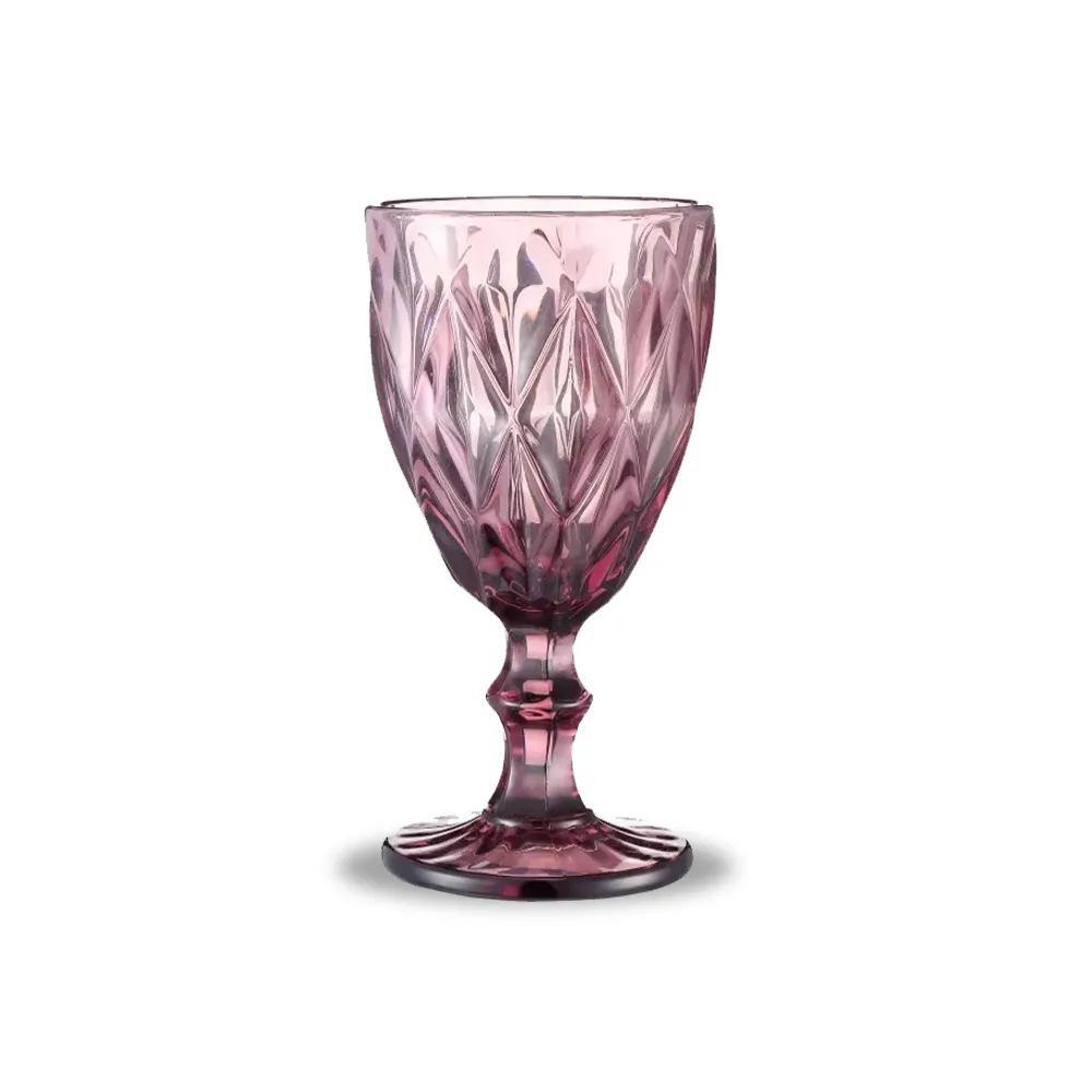 Custom Wholesale Colored Goblet Wine Glasses