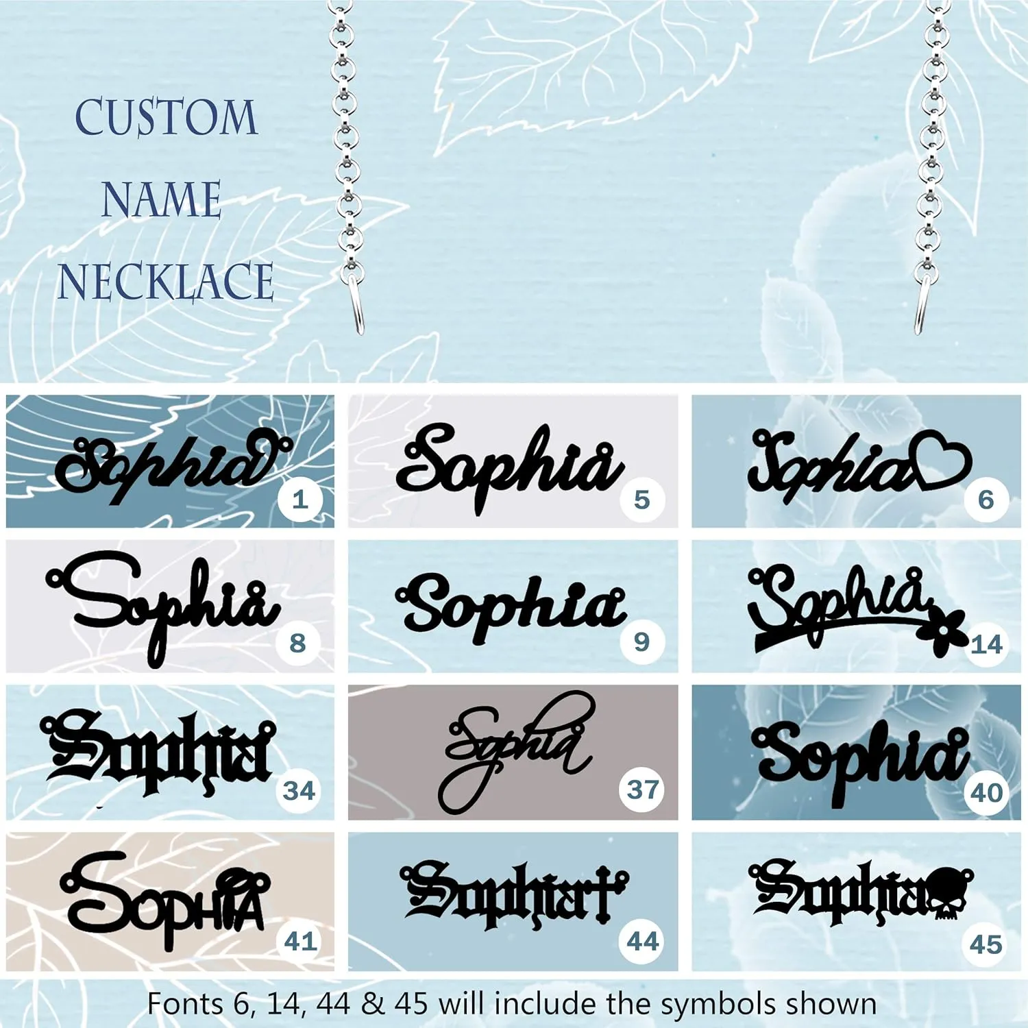 Daniel Name Necklace Personalized Sterling Silver Custom Name Necklace for Women