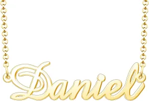 Daniel Name Necklace Personalized Sterling Silver Custom Name Necklace for Women