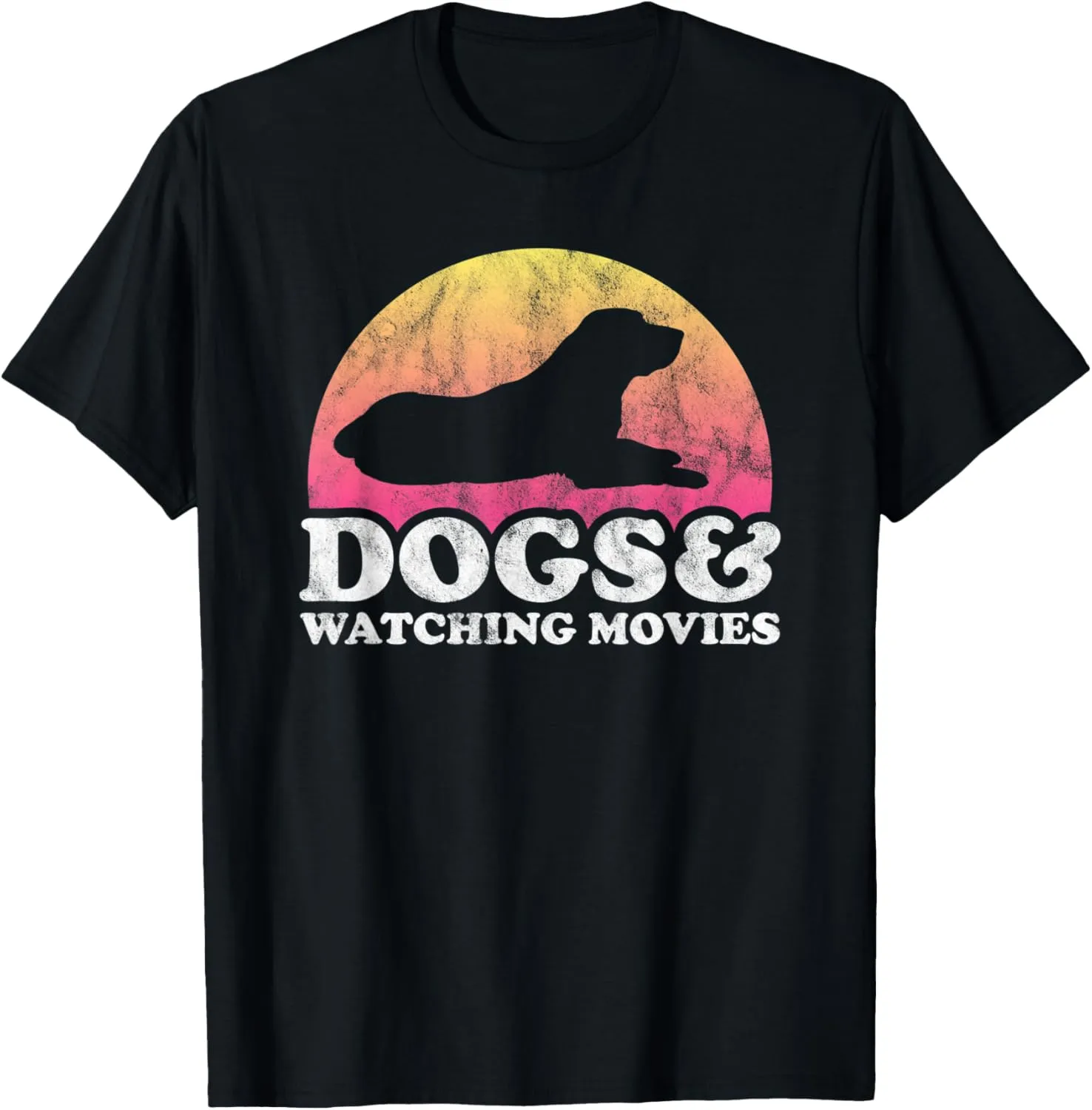 Dogs and Watching Movies Men's or Women's Dog and Movie T-Shirt