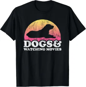 Dogs and Watching Movies Men's or Women's Dog and Movie T-Shirt