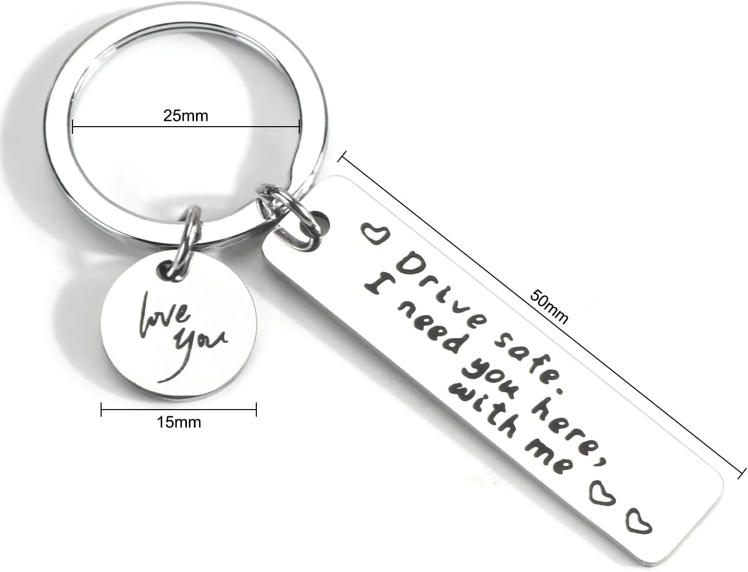 Drive Safe Keychain, New Driver Gifts for Boyfriend, Drive Safe Gifts for Him,Son Keychain from Mom