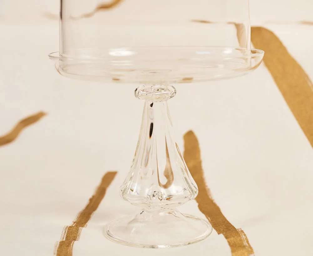 Eleanor Cake Stand and Dome in Clear, Small 19cm