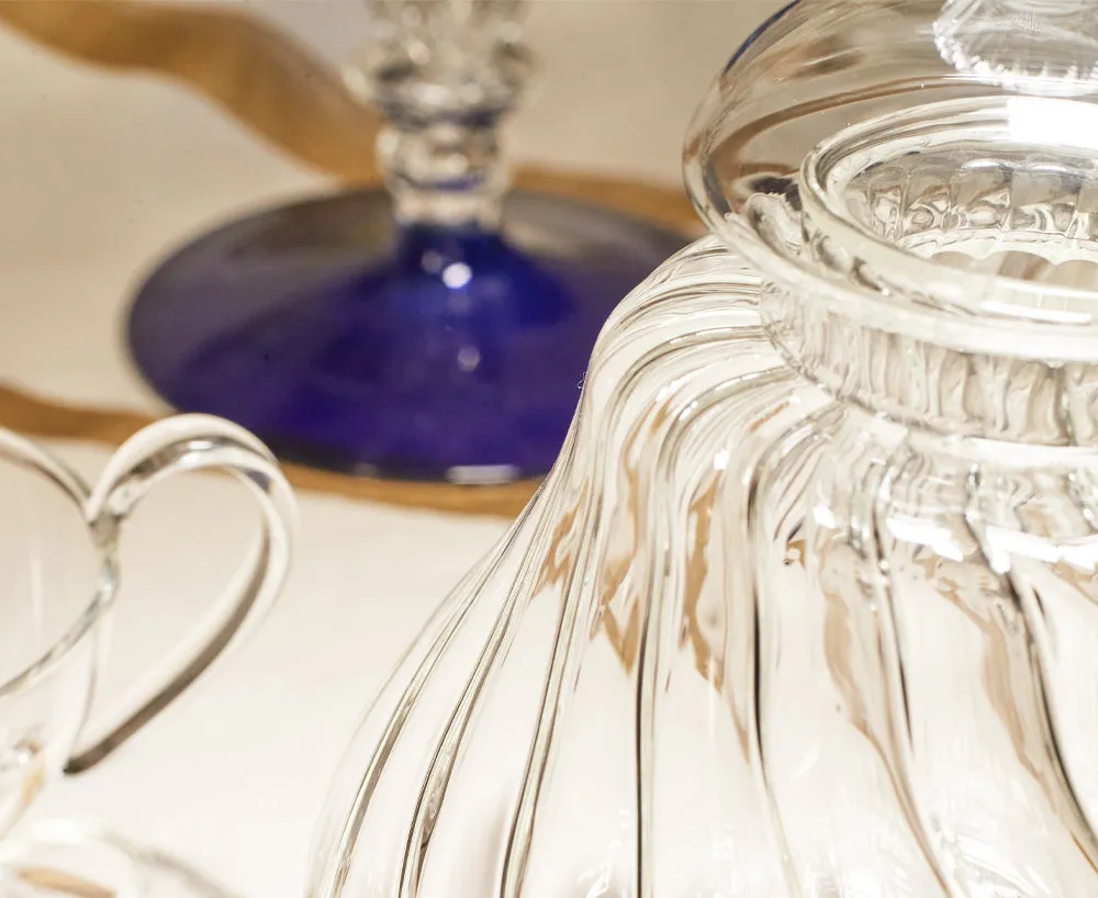 Eleanor Cake Stand and Dome in Clear, Small 19cm