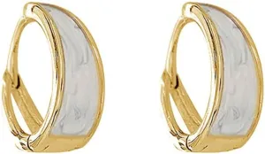 Fashion Cartilage Tiny Hoop Earrings for Women Teen Girls 925 Sterling Silver Enamel Tragus Small Huggie Hoops Earring Sleeper Cuffs Dainty 10mm Jewelry Gifts Hypoallergenic for Everyday
