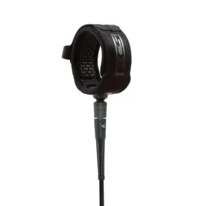 FCS 9'0 Longboard Ankle Leash - schwarz