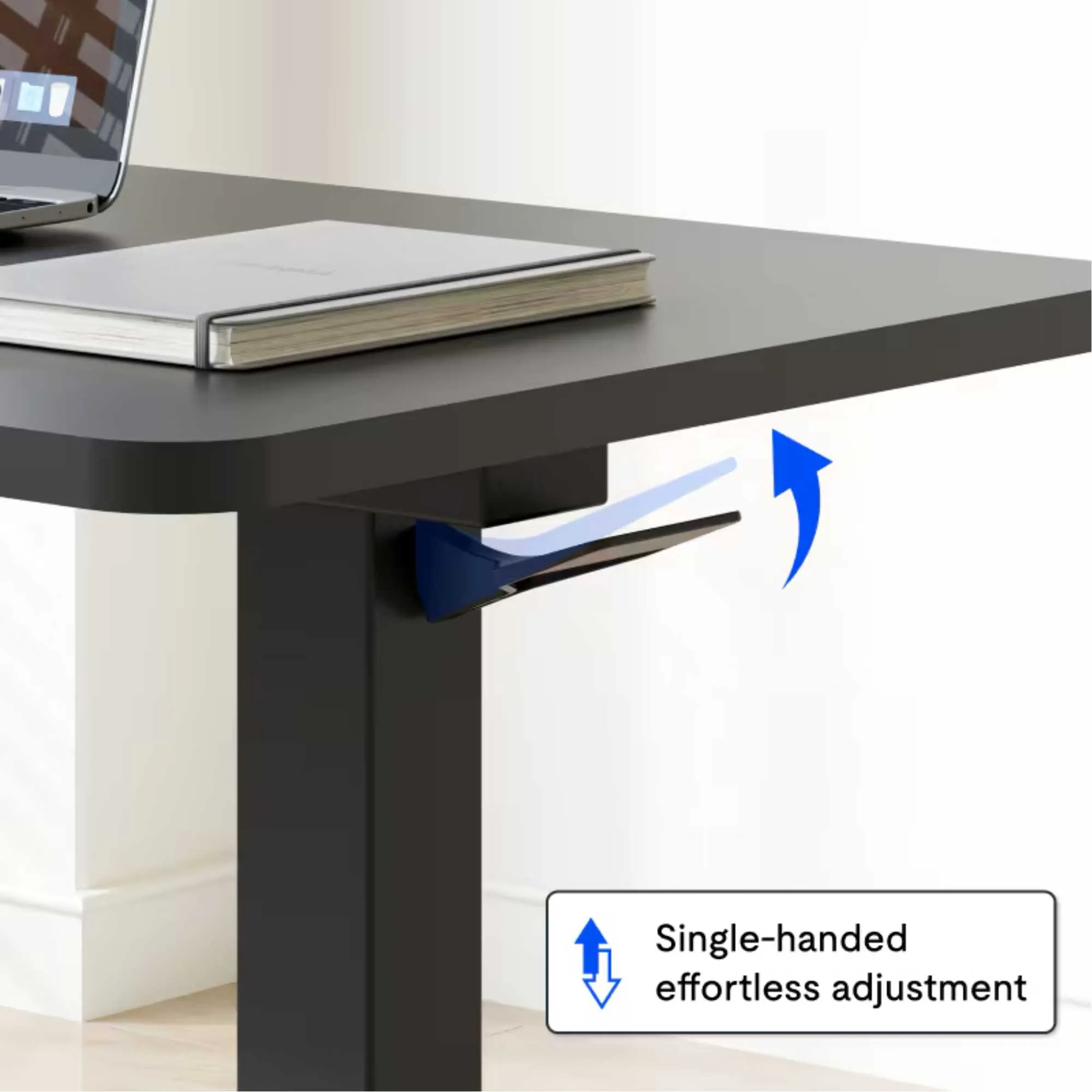 FlexiSpot height adjustable side table, Black