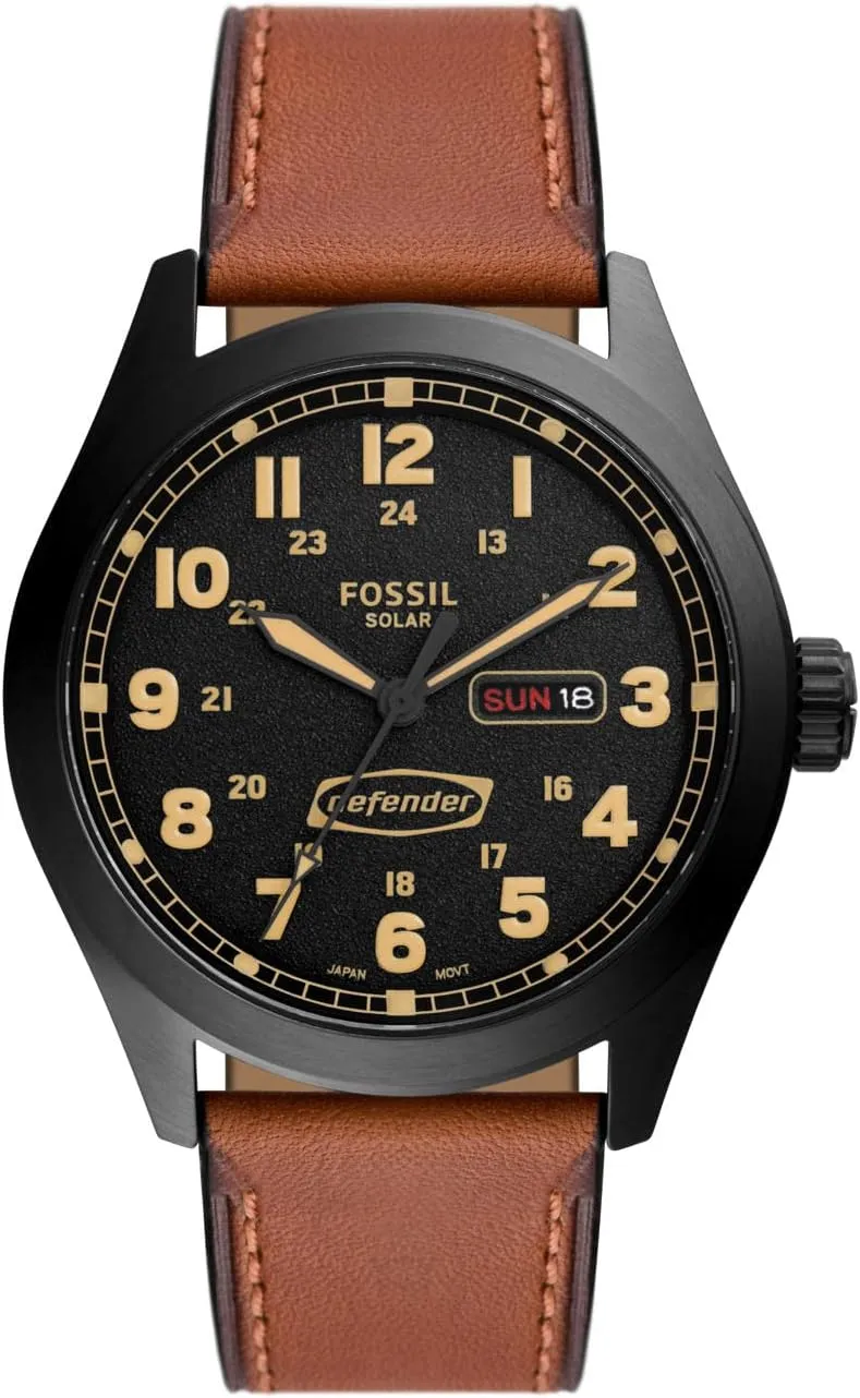 Fossil Men's Defender Solar-Powered Stainless Steel Watch