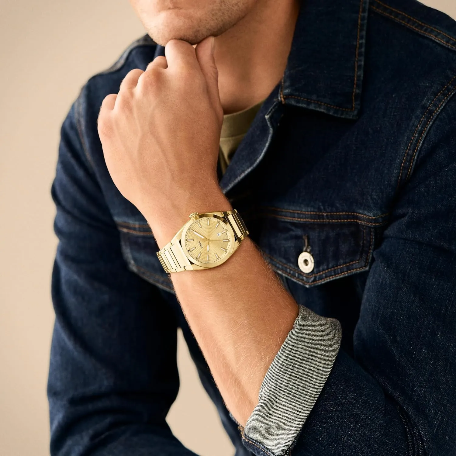 Fossil Men's Everett Quartz Stainless Steel Three-Hand Watch