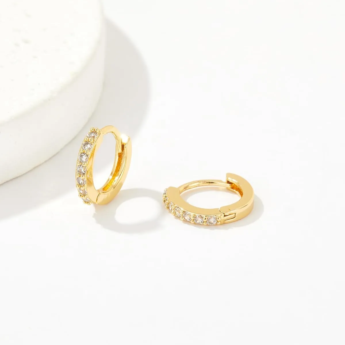 Gold/Silver Earrings for Women Trendy Jacket Studs Earrings Stack 14k Gold Plated Small Hoop Huggie Earring Sets for Multiple Piercing Everyday Ear Cartilage Earring - Gold Jewelry Gifts For Women