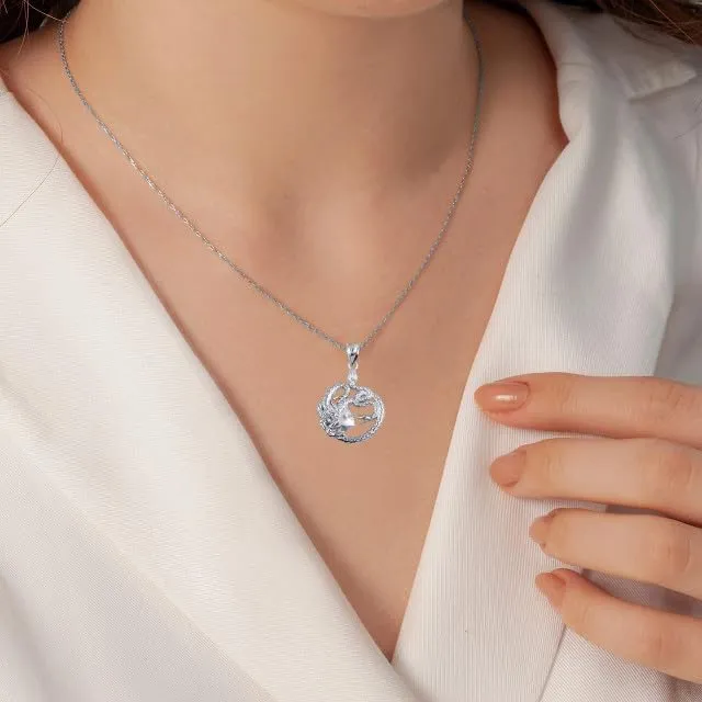 Greek Mythology Medusa Divine Power of Femininity Pendant Necklace Fine Real Solid 925 Sterling Silver