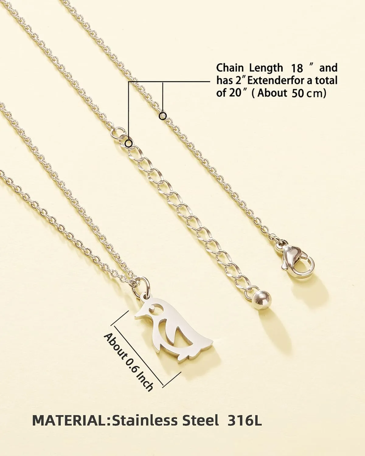HOFOYA Animal Lover Charm Pendant Necklace Stainless Steel Jewelry Gifts for Women Teens,Lovely Spirit Pet Necklace Gifts for Family or Friendship.