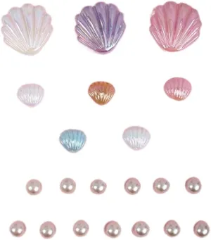 HomeSoGood 21PCS Bling Shoe Charms Jewelry Shoe Decoration,Fashion Crystal Pearl Cute Starfish Seashell Shoe Charms Party Birthday Gifts for Women